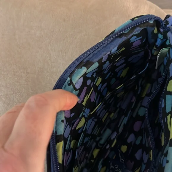 Vera Bradley Indigo Pop Expandable Wristlet Wallet, Navy/Floral, Retired - Picture 7 of 9